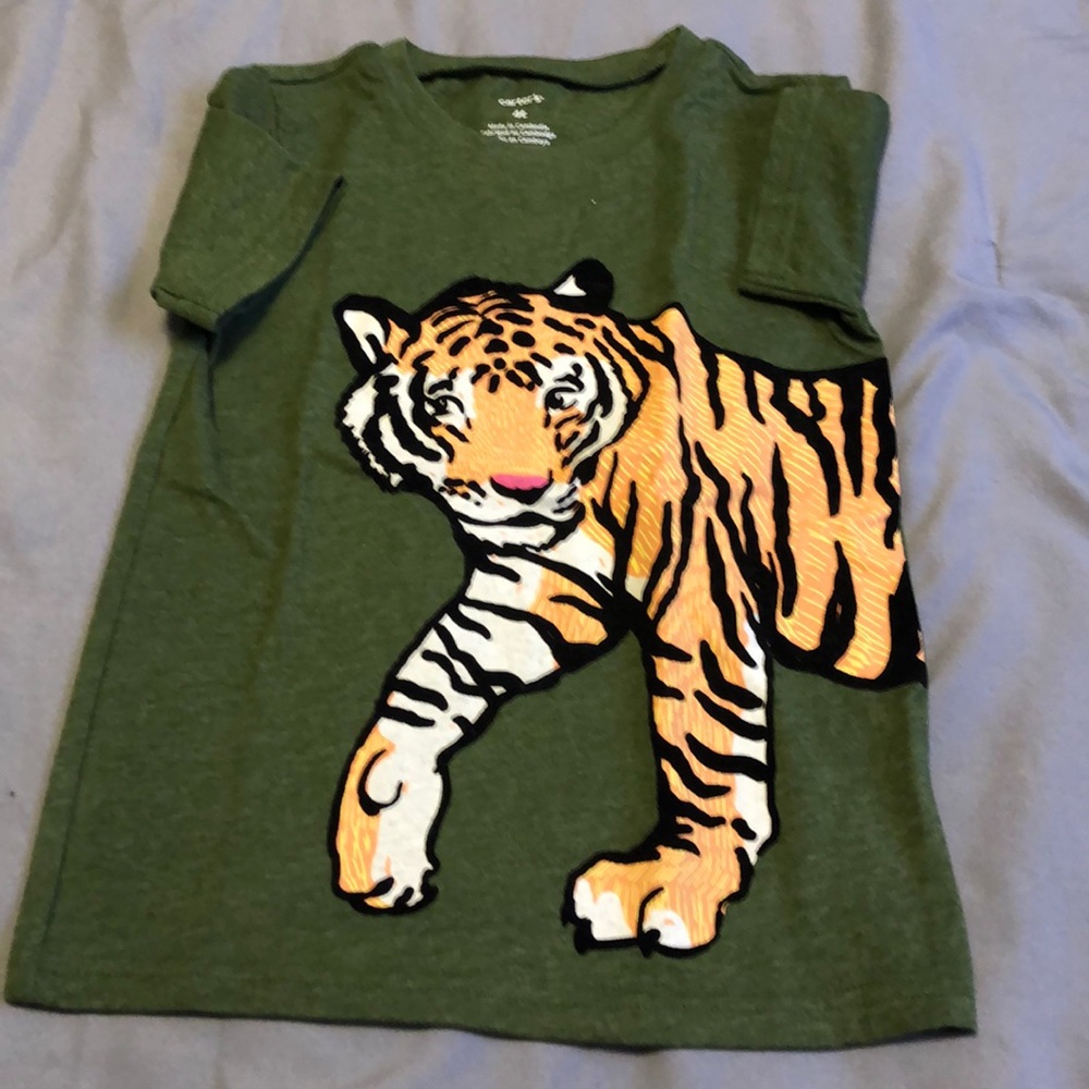 Carters Boys Short Sleeve Roar Tiger Tee